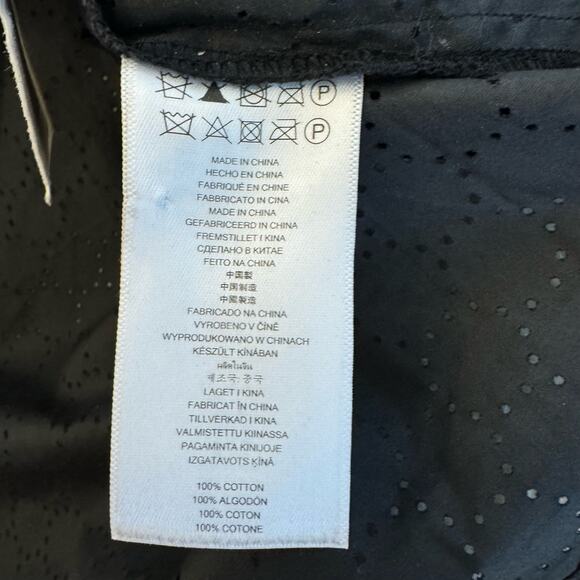 Michael Kors Black Sleeveless Pointelle Button Down Shirt Medium - Picture 5 of 10